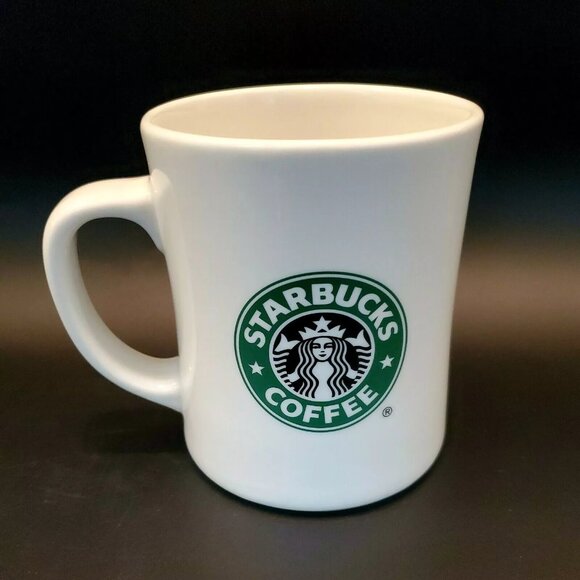 Starbucks 2008 Fresh Roasted. Dual Logo Brown & Green Mermaid Coffee Mug 16 oz. - Picture 10 of 12